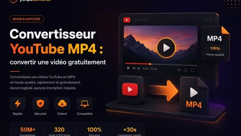 Convertisseur YouTube MP4 : guide gratuit et pratique